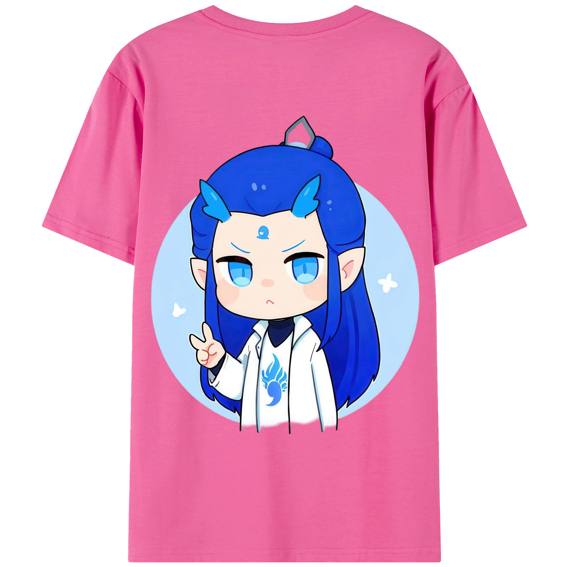 （画像用） Ne Zha 2 ナタ 魔童の大暴れ レディース半袖Tシャツ(バックプリント)